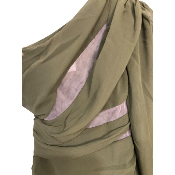 Michael Costello x REVOLVE Mai Mini Dress in Olive XX-Small New Womens Party - Picture 5 of 9